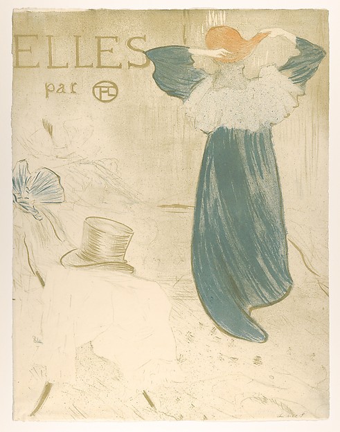 Henri de Toulouse-Lautrec, Elles (portfolio cover)