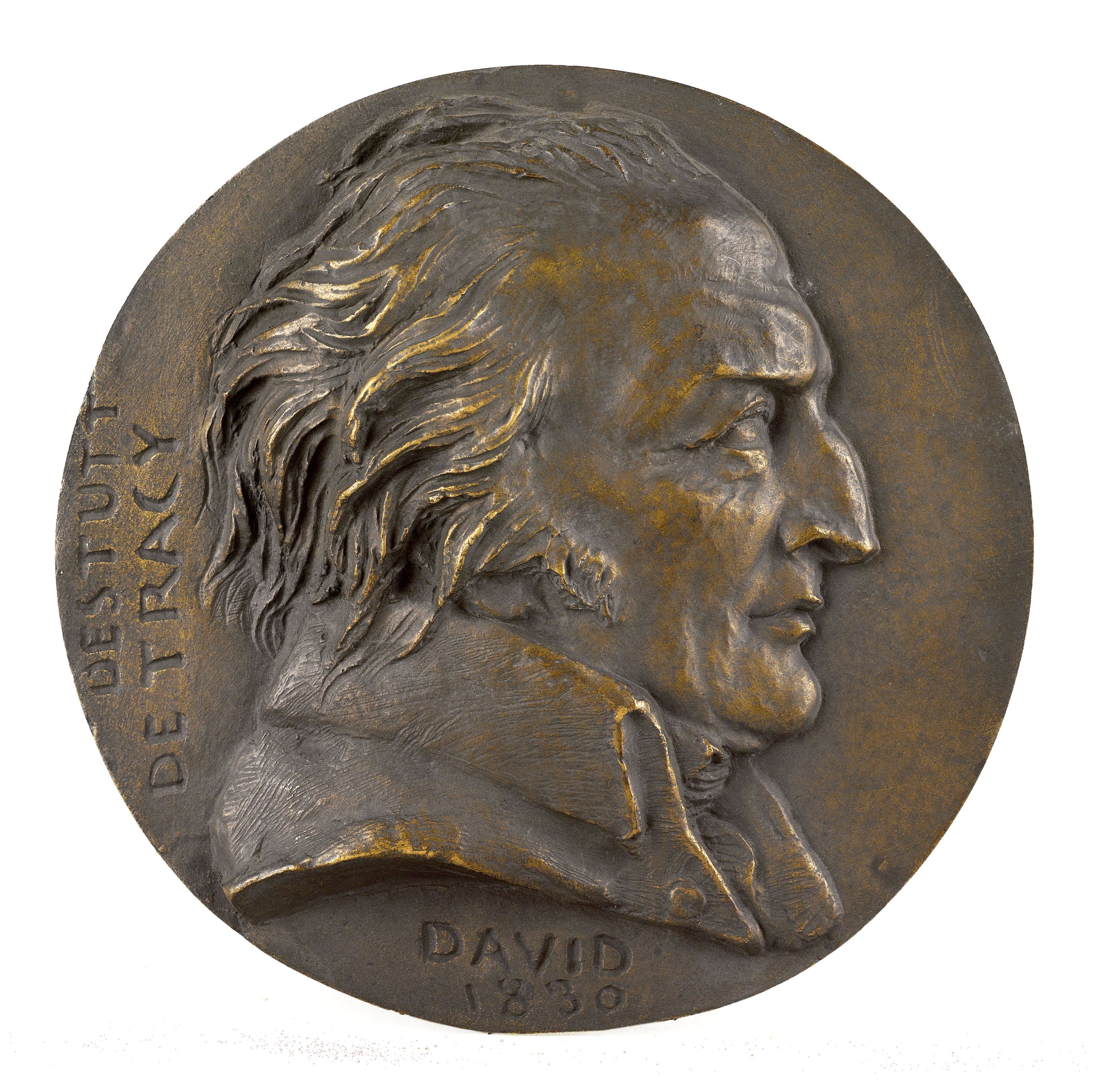 David d'Angers, Portrait d'Antoine-Louis Claude Destutt, comte de Tracy (1754-1836), philosophe