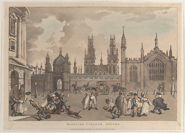 Thomas Rowlandson, Magdalen College, Oxford