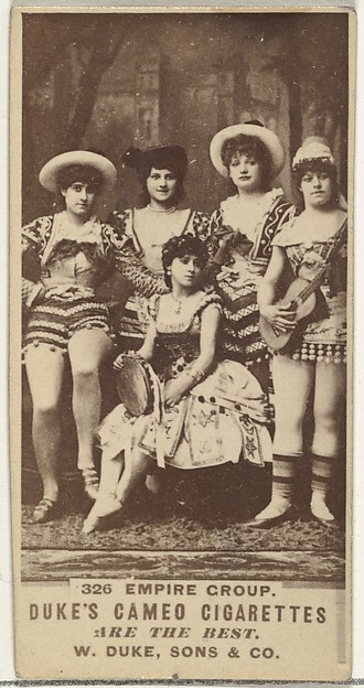 W. Duke, Sons & Co., Card Number 326, Empire Group, from the Actors and Actresses series (N145-5) issued by Duke Sons & Co. to promote Cameo Cigarettes