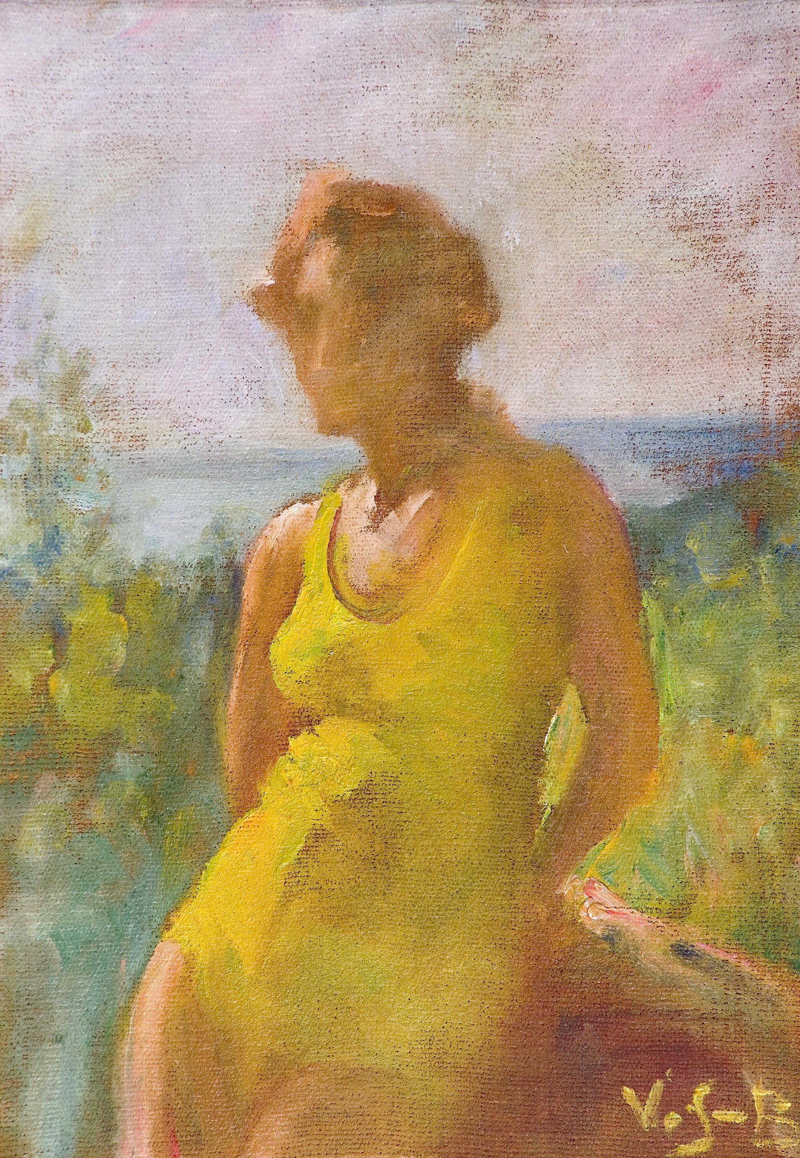 Venny Soldan-Brofeldt, Nainen keltaisessa uimapuvussa