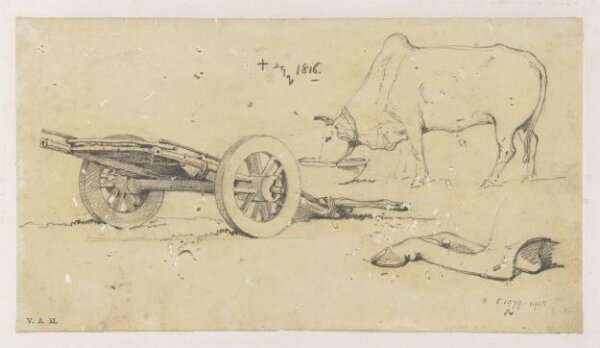 George Chinnery, An Indian bullock and cart