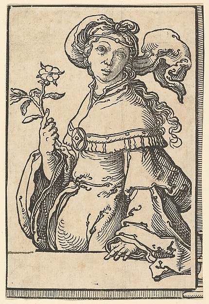 Lucas van Leyden, Erythrean Sibyl, from the series of Sibyls