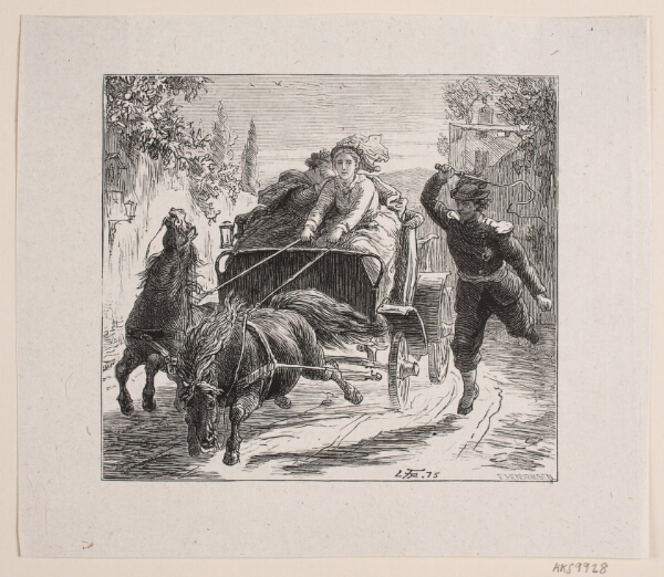 F. Hendriksen, Illustration til Bjørnstjerne Bjørnson "En skitse fra Italien"