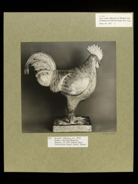 Walker Evans, Rooster.  Benin.