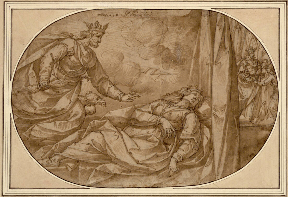Anonym, Jupiter und Semele (liegendes Oval)