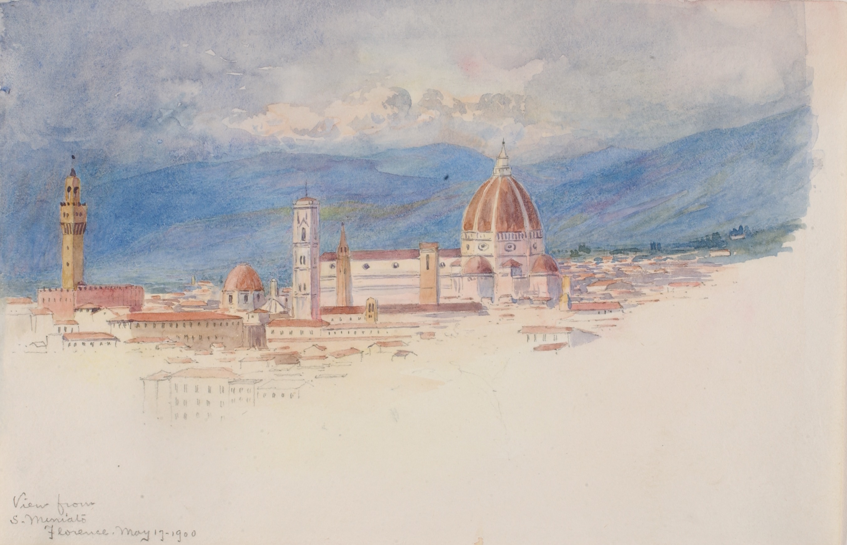 George Elbert Burr, View from S. Miniato, Florence