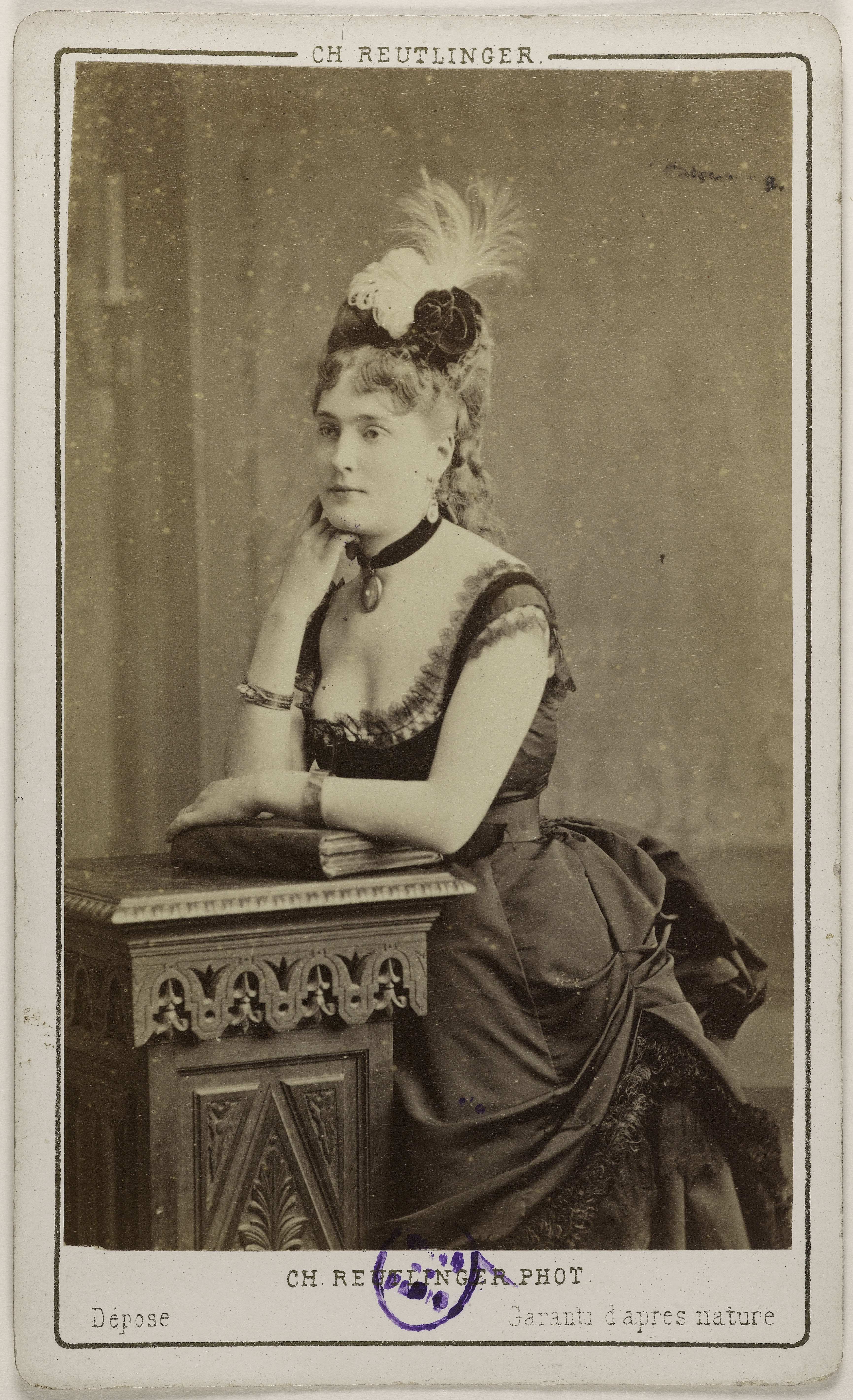 Charles Reutlinger, Portrait de Bertin, Blanche, (actrice)