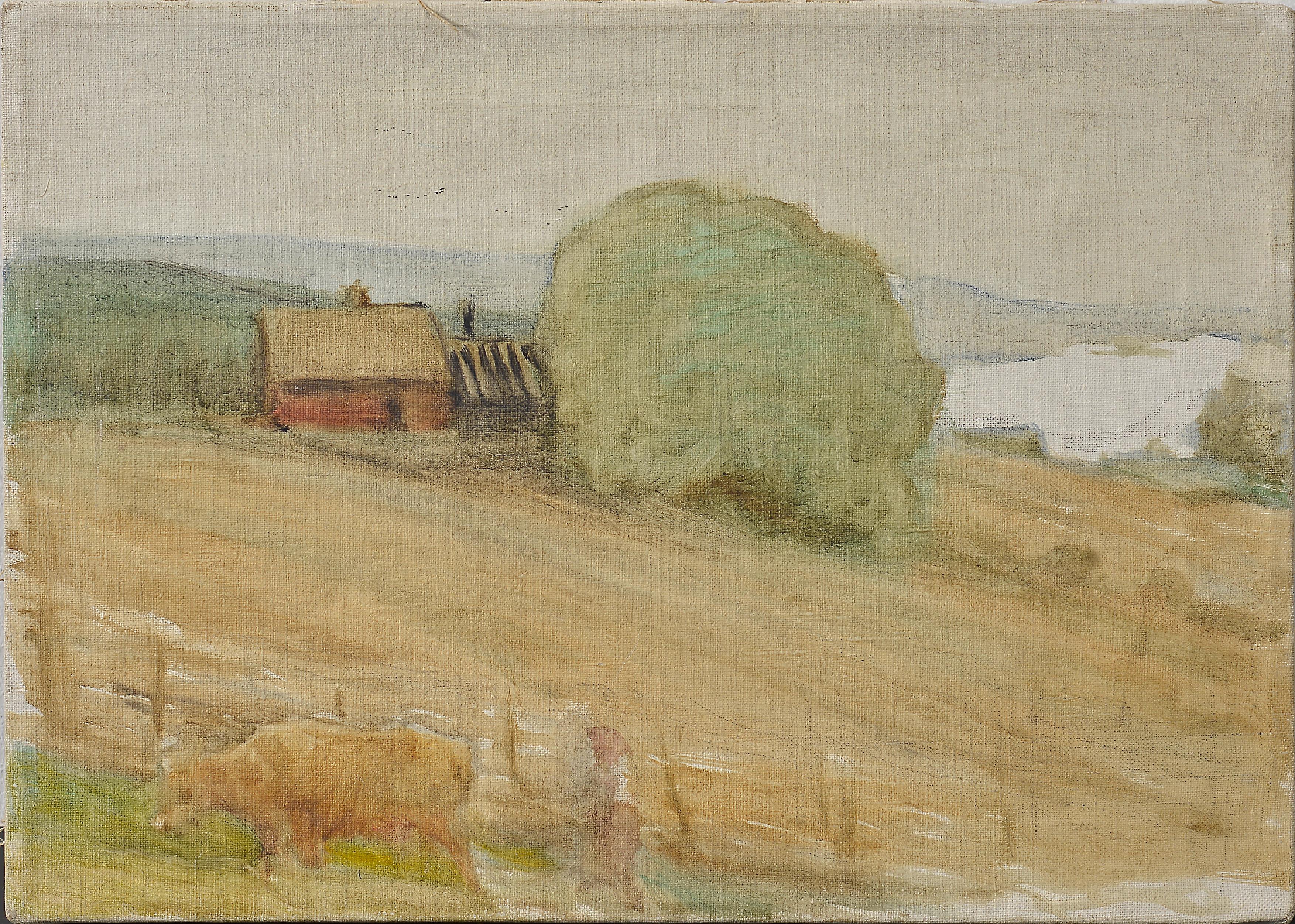 Venny Soldan-Brofeldt, Järvimaisema, luonnos (kehystämätön)