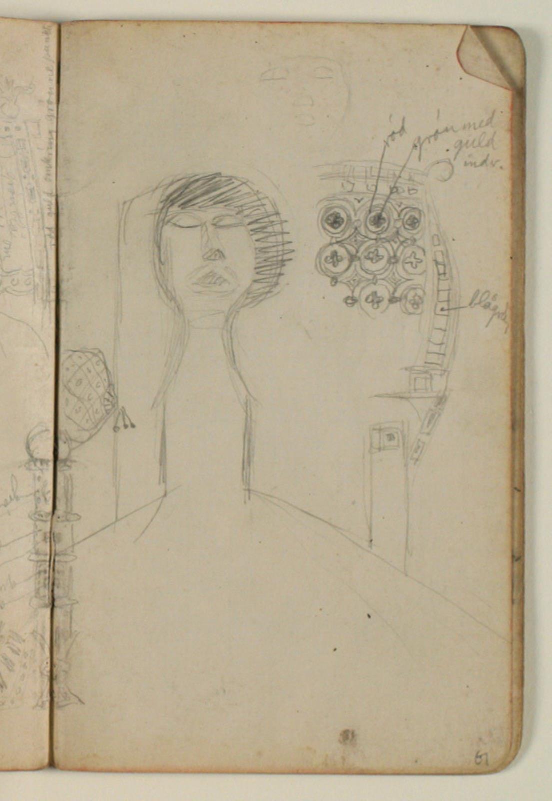 Niels Larsen Stevns, Studier af ornamentik og statuehoved