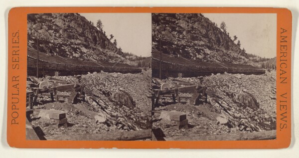 Edward and Henry T. Anthony & Co., Section of Snow Sheds around Donner Peak. These sheds are constructed of timber...Central Pacific Rail Road.