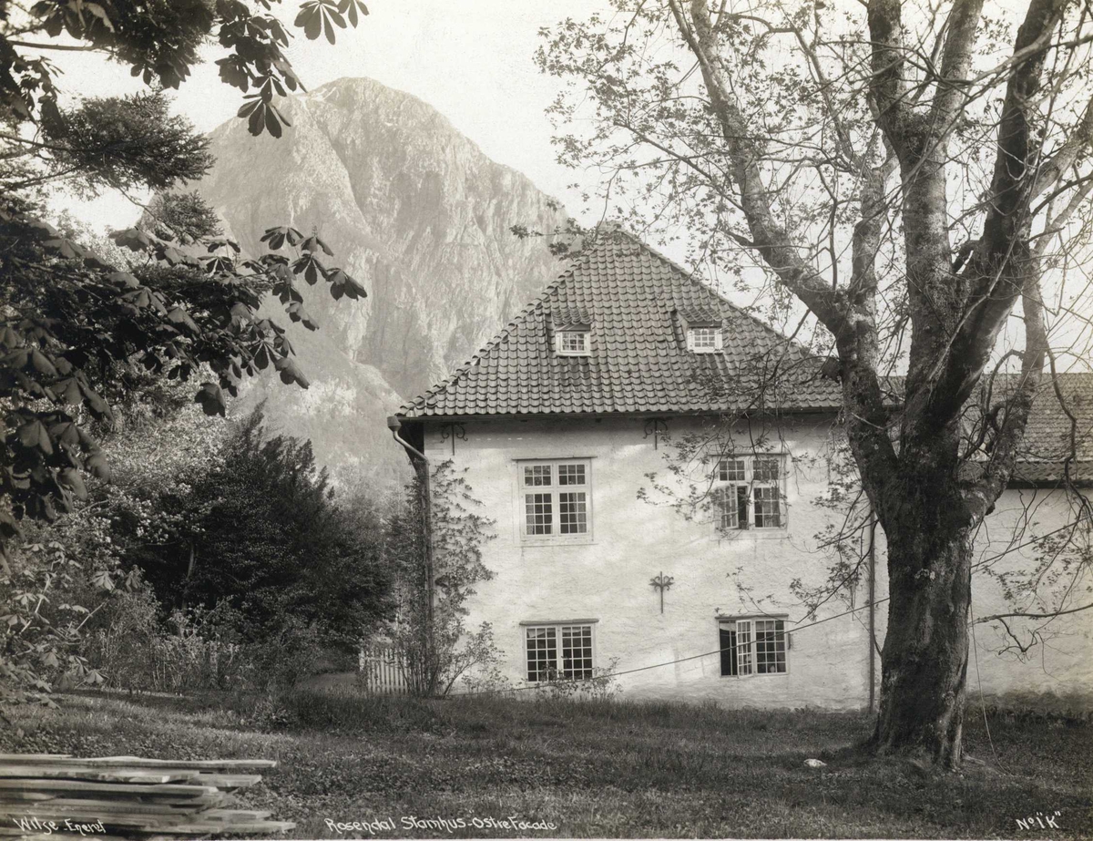 Anders Beer Wilse, Østre fløy, Baroniet Rosendal, Kvinnherad, Hordaland. Fotografert 1912.