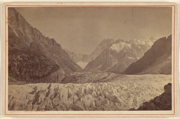 Adolphe Braun, Vallee de Chamounix. Mer ge glace et le Tacul.