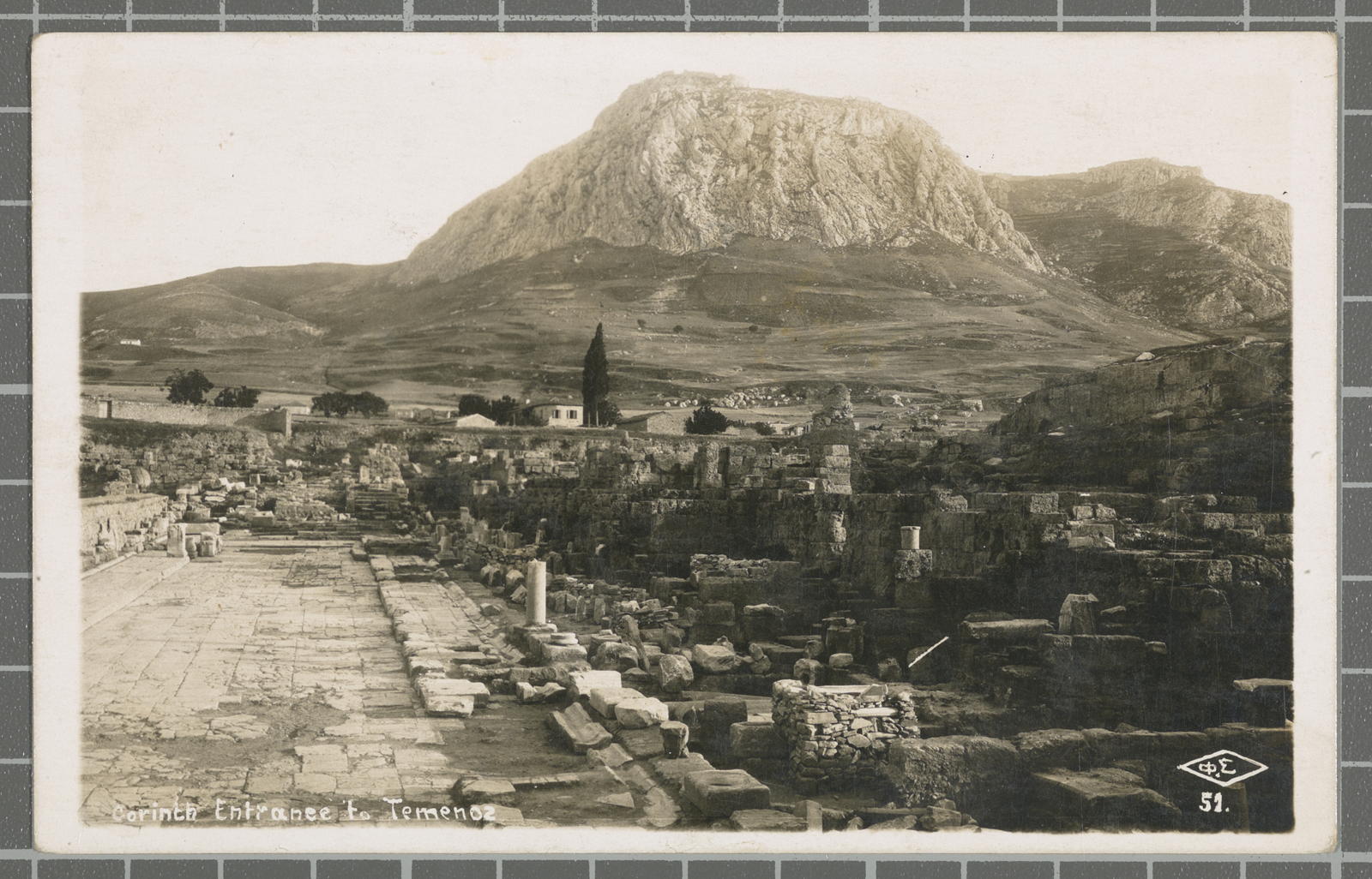 Desconegut, Corinth. Entrance to Temenos