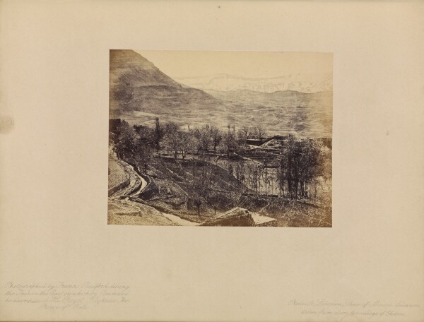 Francis Bedford, Lebanon - View of Mount Lebanon, Taken from Above the Village of Ehden