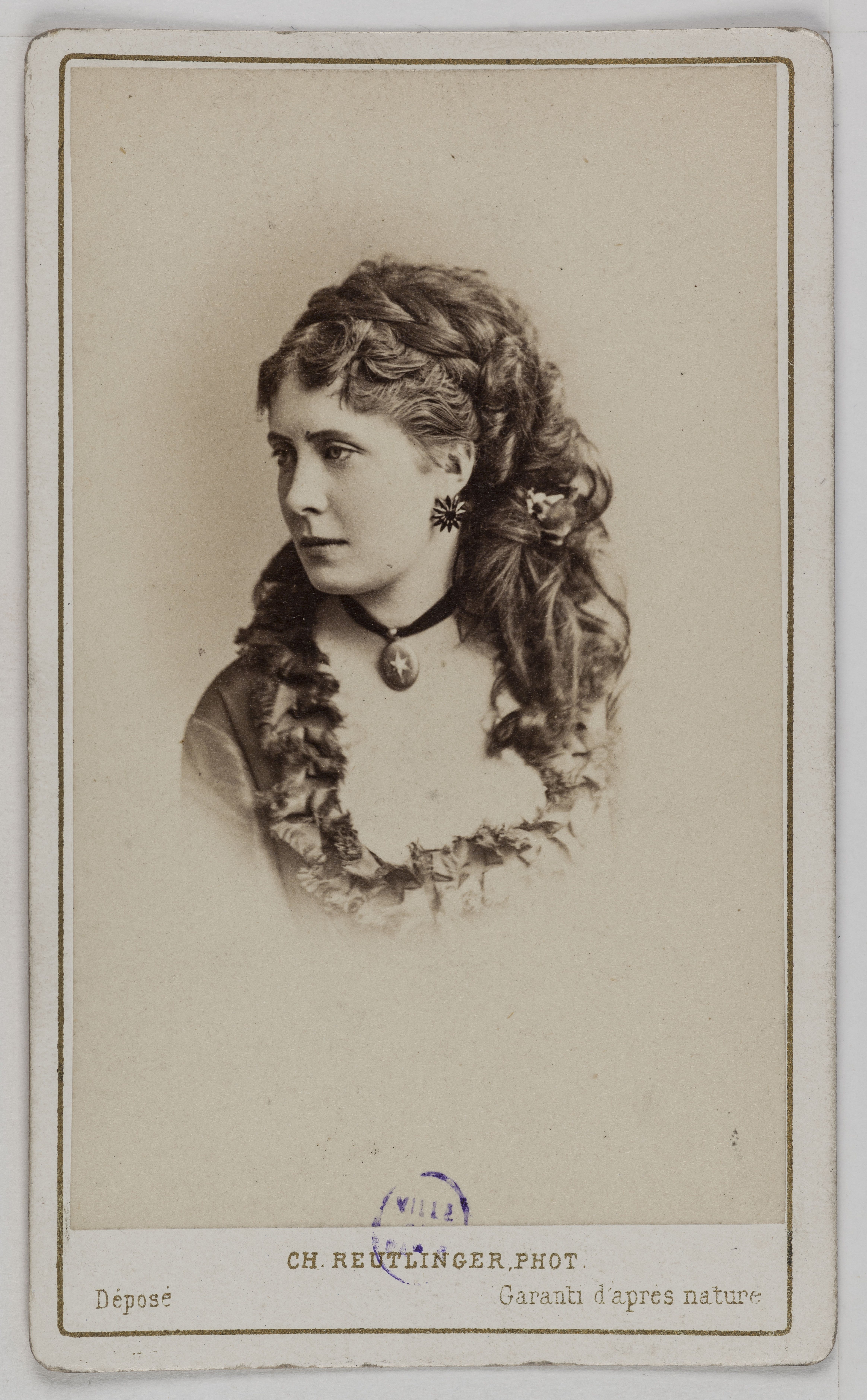 Charles Reutlinger, Portrait de Willems, actrice ou chanteuse au Théâtre Lyrique.