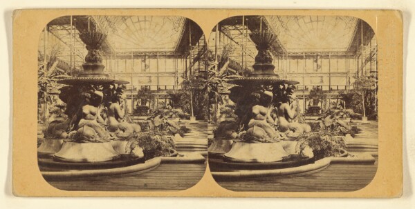 London Stereoscopic and Photographic Company, Crystal Palace. Monti's Fountain, At The North End.