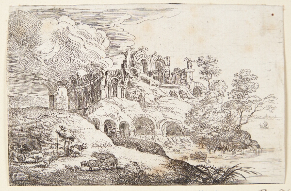 Lucas van Uden, Ruiner ved en sø