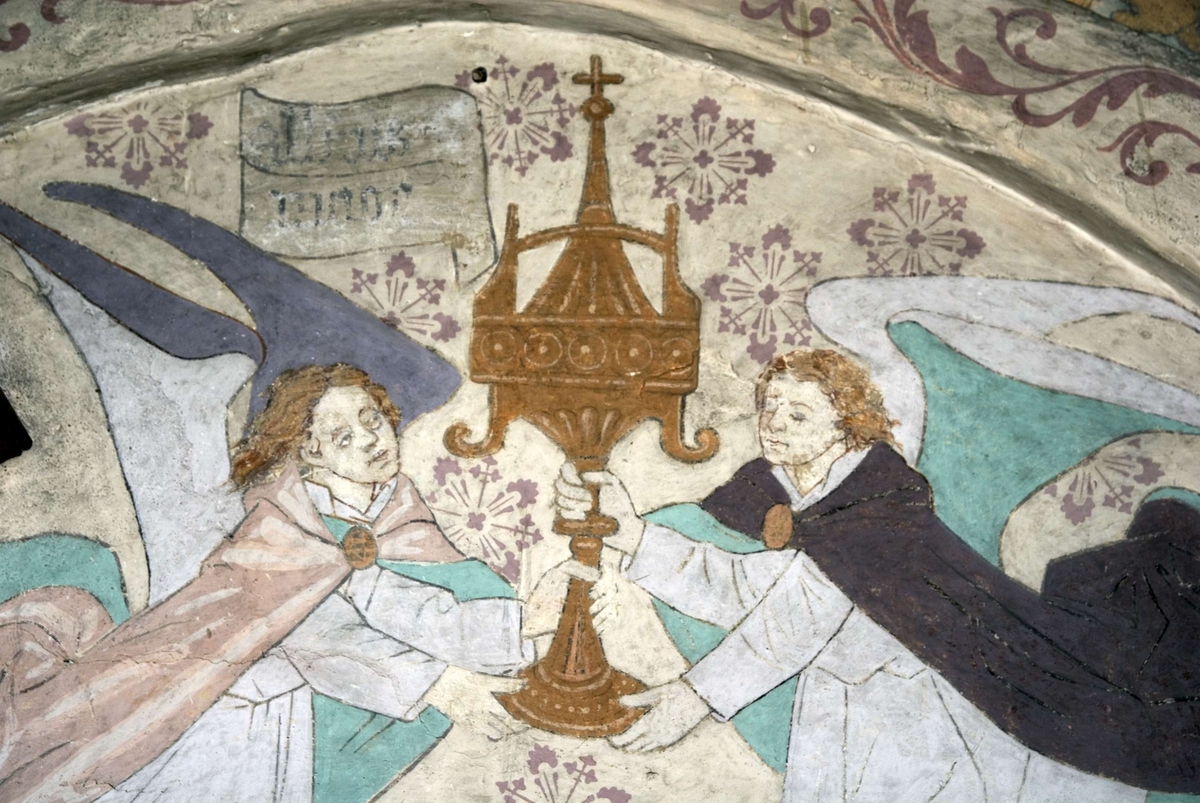 Bengt Backlund, Lime painting in Husby-Sjutolfts Church, Uppland 2009