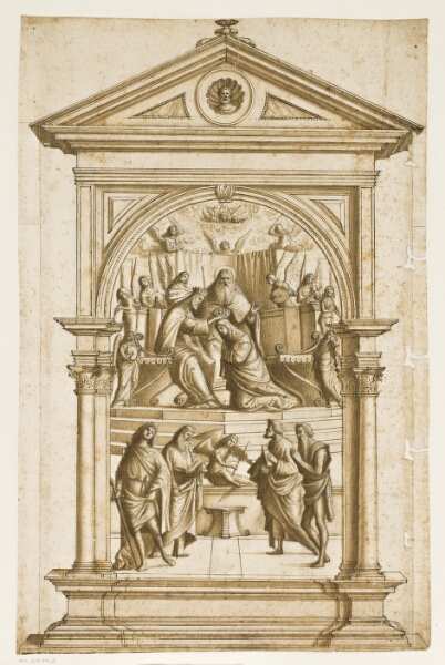Vittore Carpaccio, Udkast til en altertavle med Marias himmelkroning