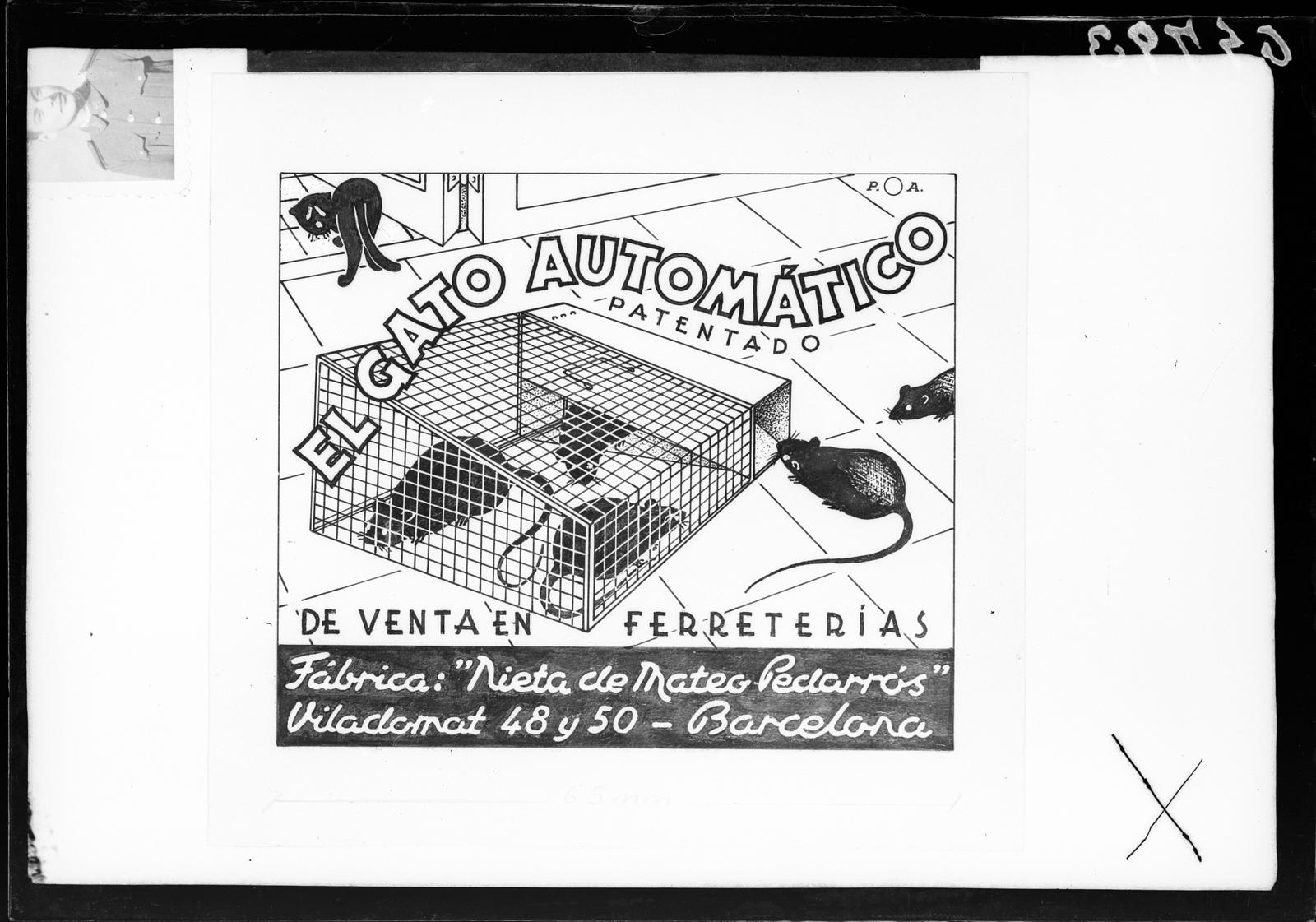 Desconegut, [Cartell publicitari de El Gato Automàtico]