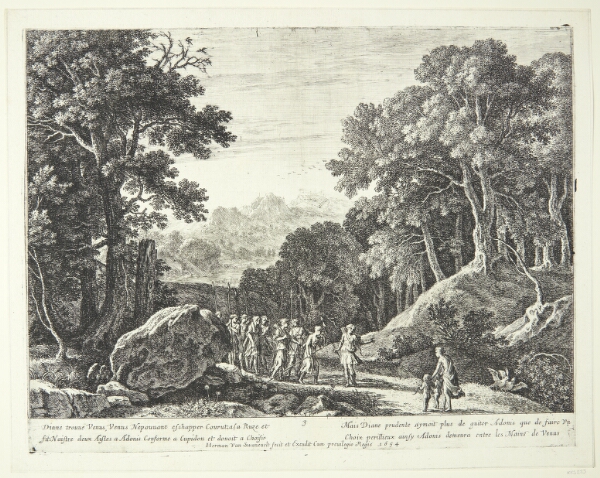 Herman van Swanevelt, Venus tilbyder Diana at vælge mellem Amor og Adonis