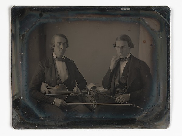 Unknown, [Violinist and Flute Player]