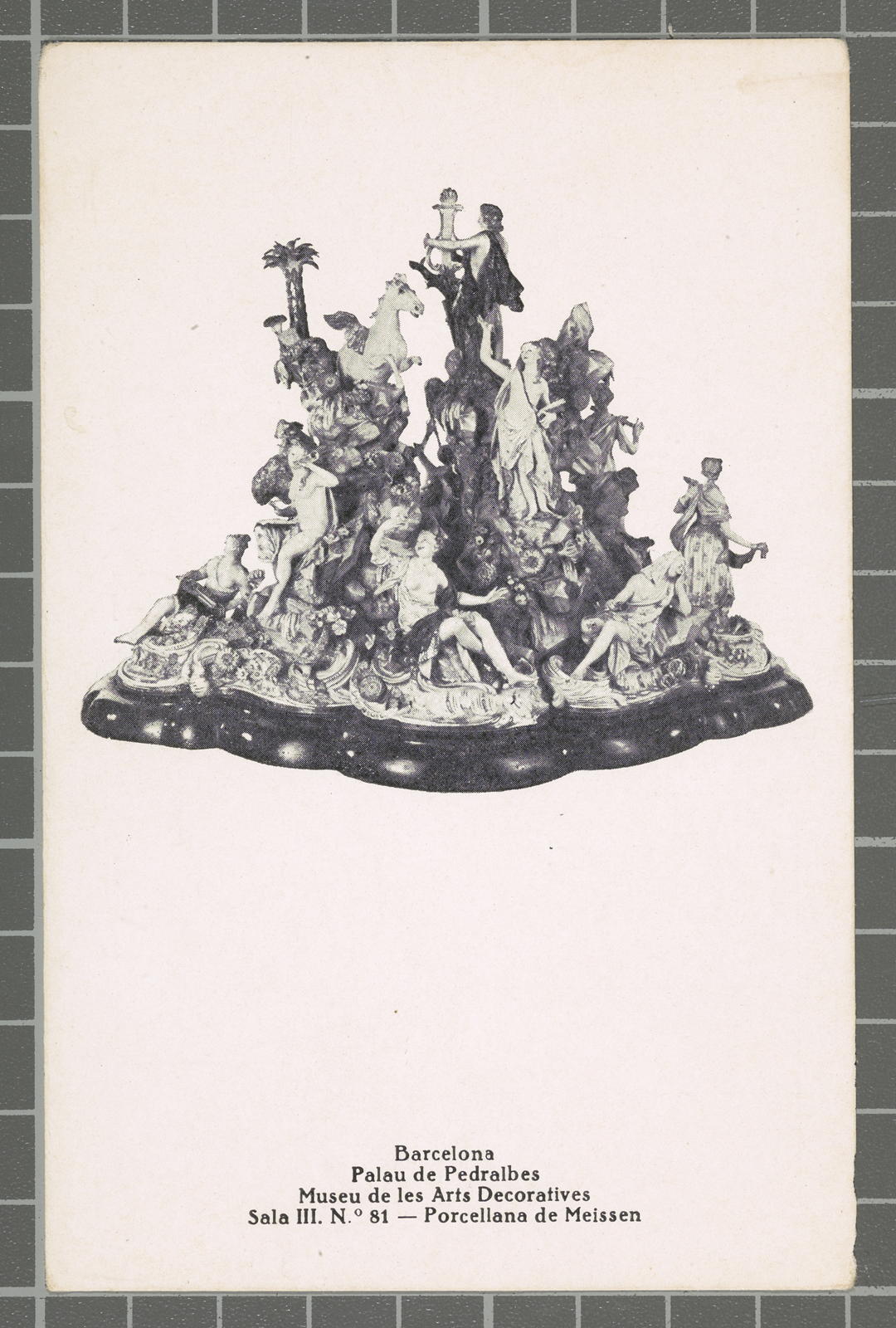 Desconegut, Barcelona. Pedralbes Palace. Museum of Decorative Arts. Room III. No. 81 - Porcelain of Meissen