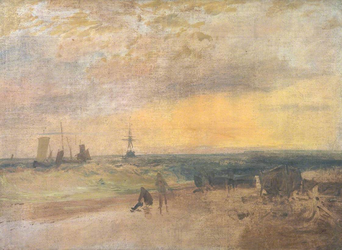 J. M. W. Turner, Coast Scene with Fishermen and Boats