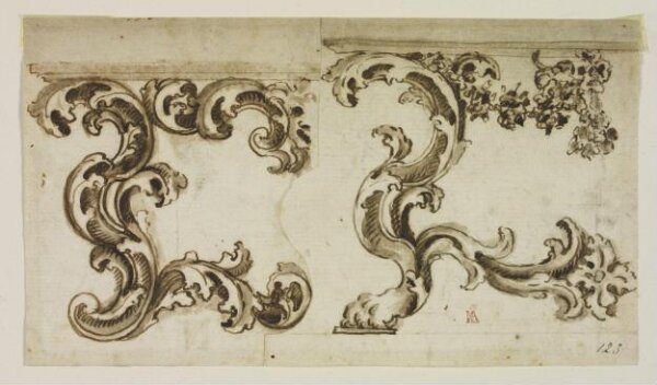 Unknown, Designs for two console tables