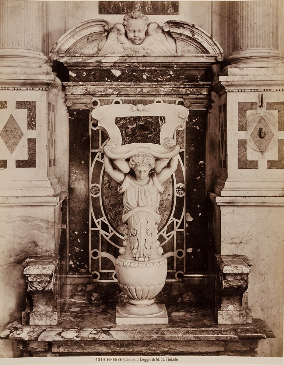 Giacomo Brogi, Firenze (Certosa) - Leggio di M. da Fiesole