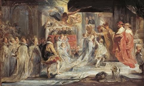Peter Paul Rubens, Crowning of Maria de' Medici (sketch)