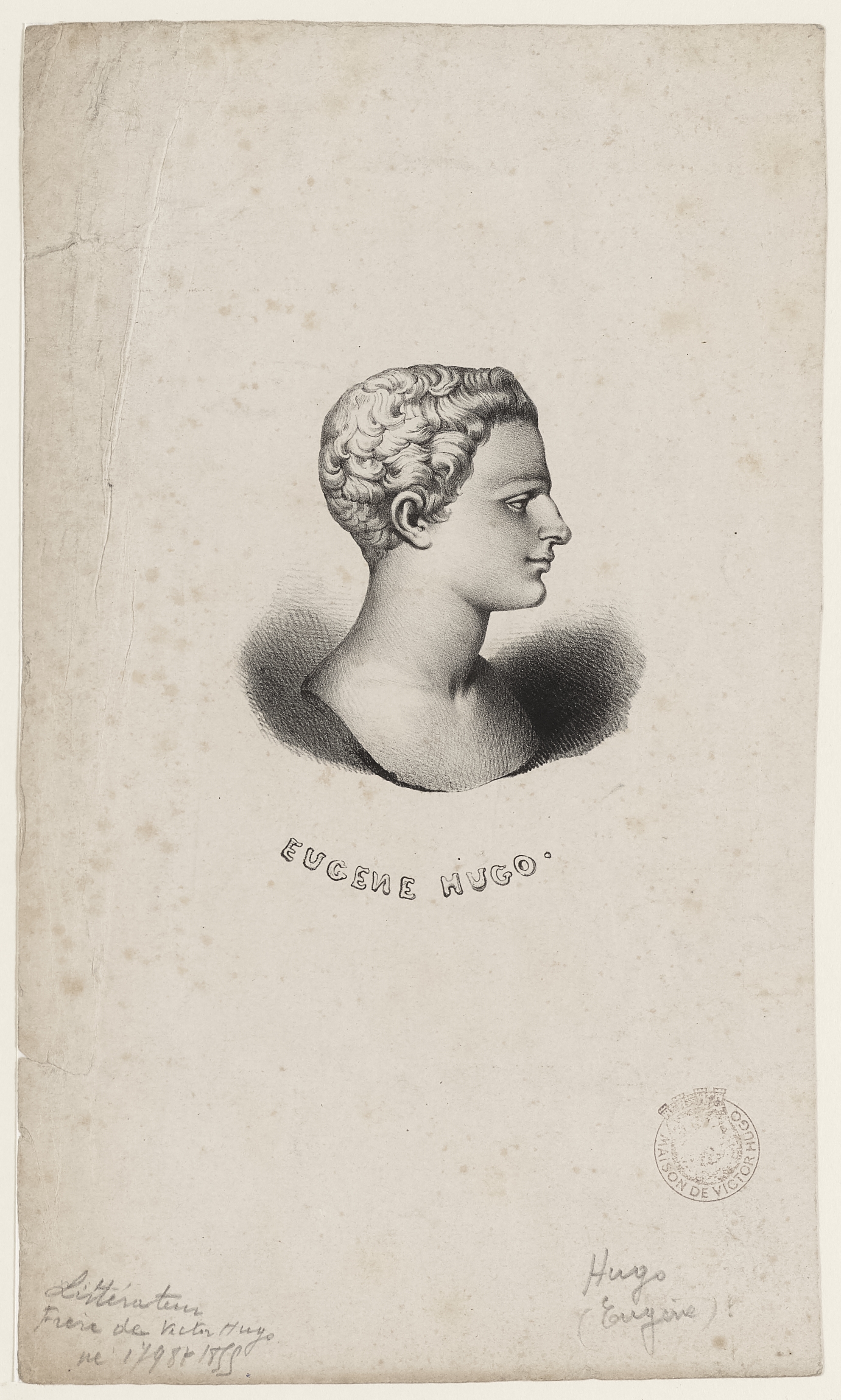 Anonyme, Eugène Hugo