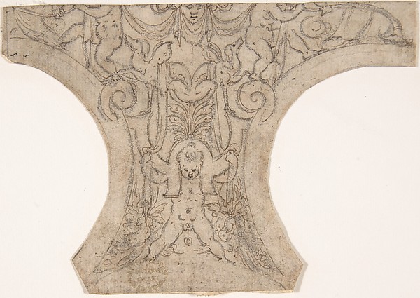 Anonymous, Italian, 16th century, Decoration for a Spandrel in a Cove