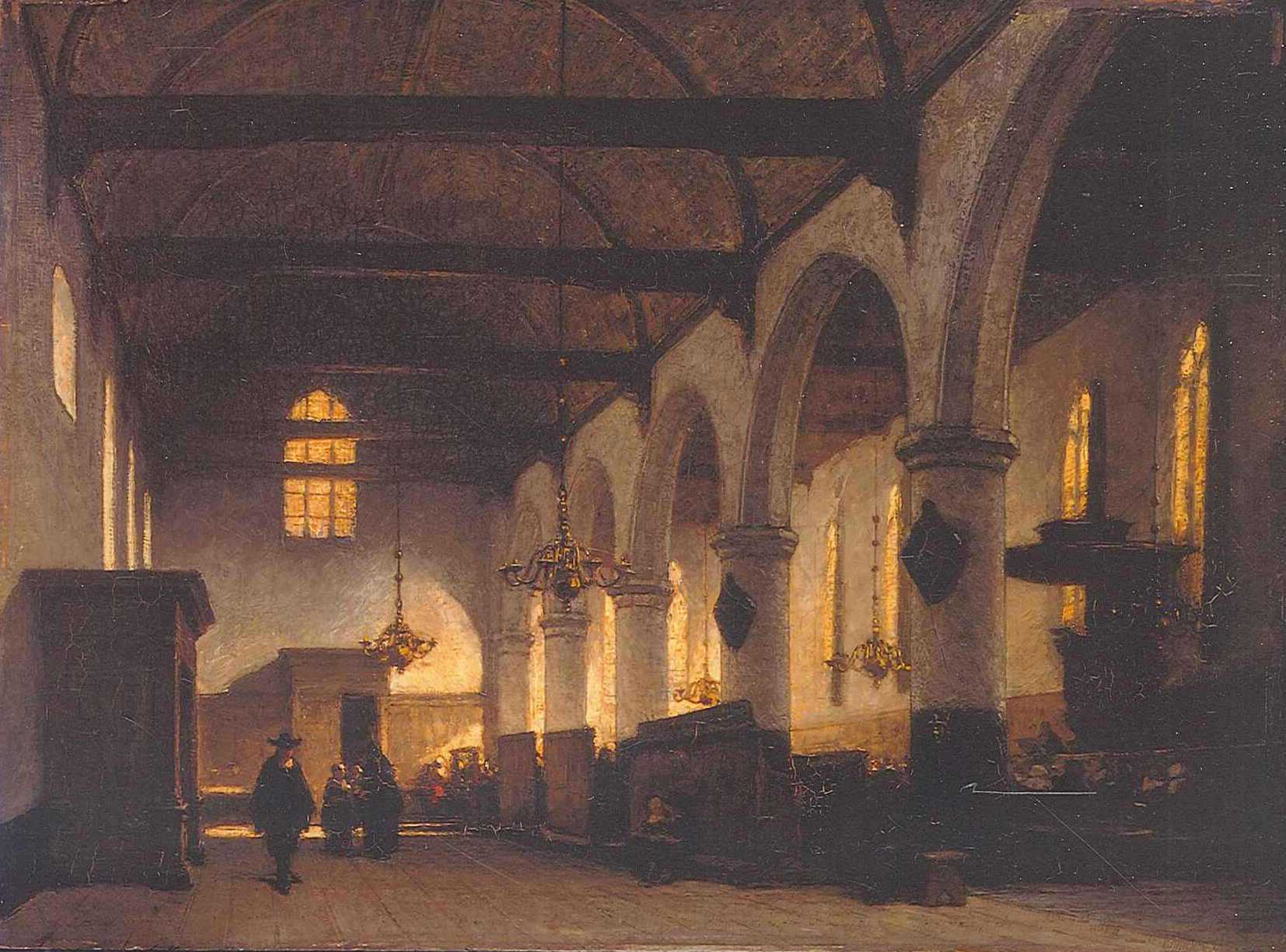 Johannes Bosboom, The Bakenesserkerk Haarlem