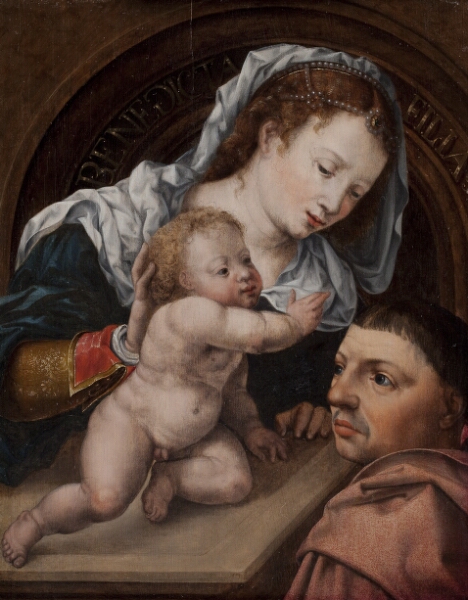 Jan Gossaert, Madonna med Barnet og en donator