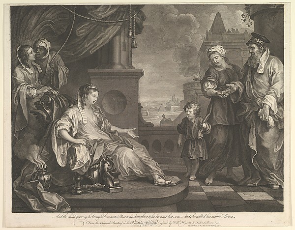 William Hogarth, Moses Brought to Pharaoh's Daughter