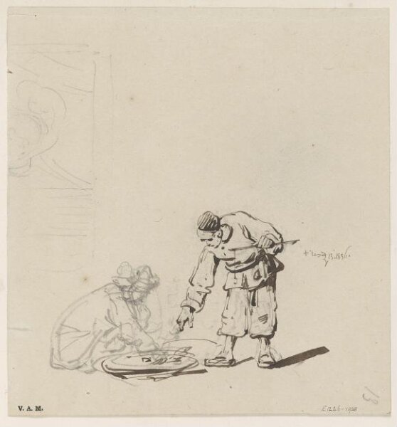 George Chinnery, A stooping Chinese figure