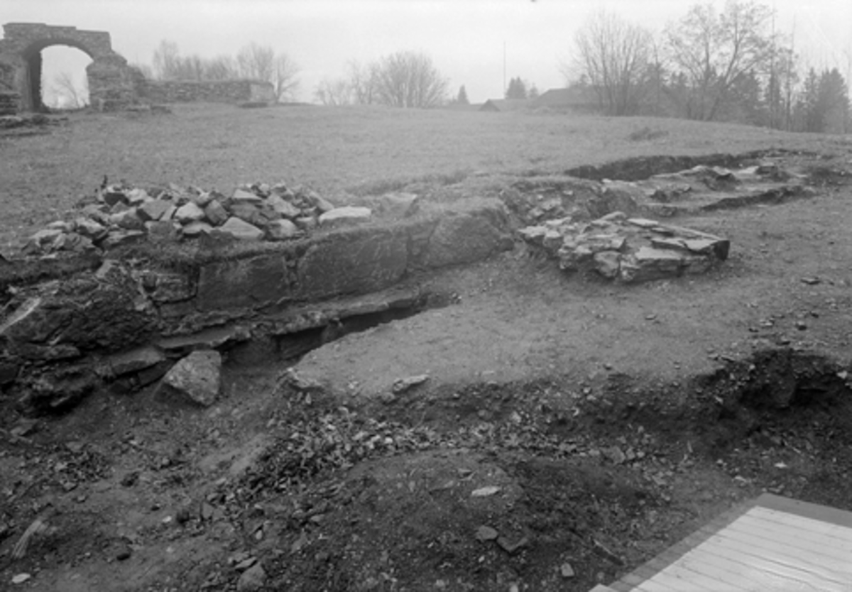 Anno Domkirkeodden, HAMAR BISPEGÅRD, HAMARKAUPANGEN, BISPESTREDET, DOMKIRKEODDEN, ARKEOLOGI, GERHARD FISCHER, FOTO NORMANN 03. 11. 1948, FOTO 41.