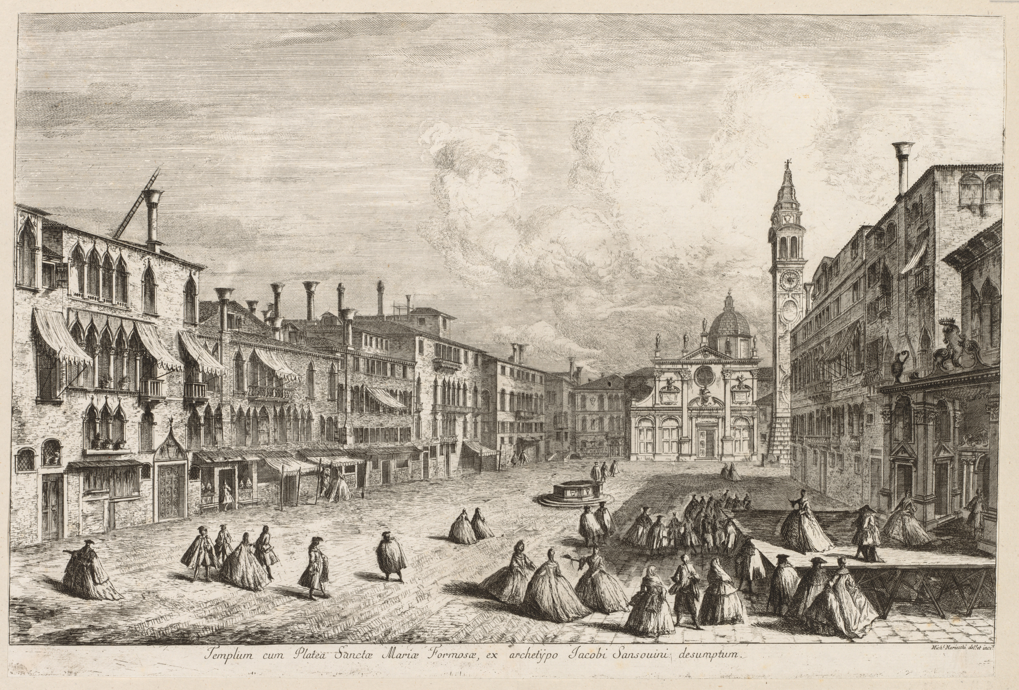 Michele Marieschi, Views of Venice:  S. Maria Formosa