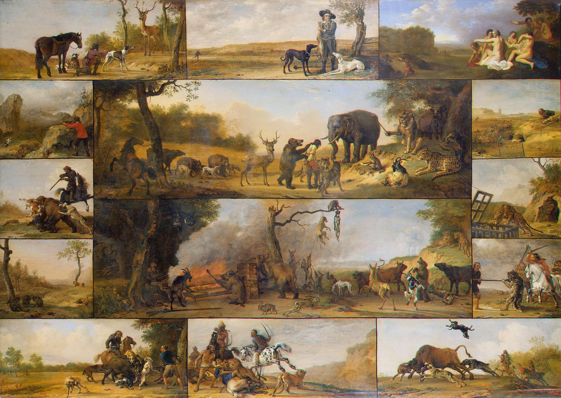 Cornelius van Poelenburgh, Punishment of a Hunter