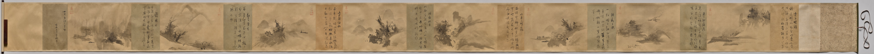Unkoku Tōgan, Poems and Pictures of the Eight Views of Xiao-Xiang