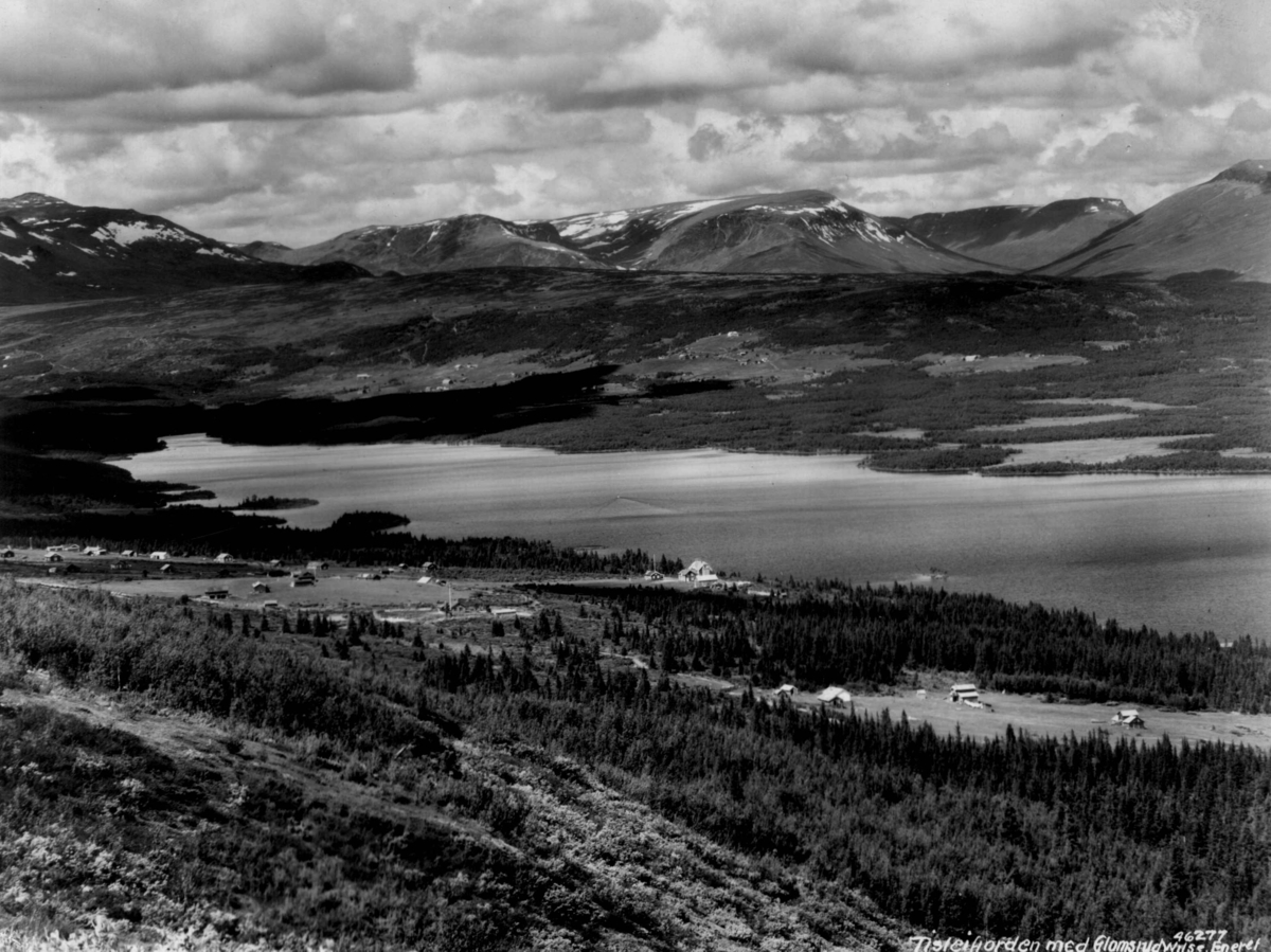 Anders Beer Wilse, Oversiktsbilde, Glomsrud, Tisleifjorden.