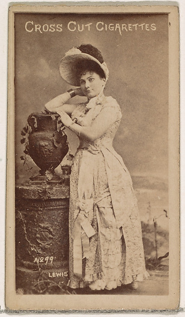 W. Duke, Sons & Co., Card Number 99, Lewis, from the Actors and Actresses series (N145-1) issued by Duke Sons & Co. to promote Cross Cut Cigarettes