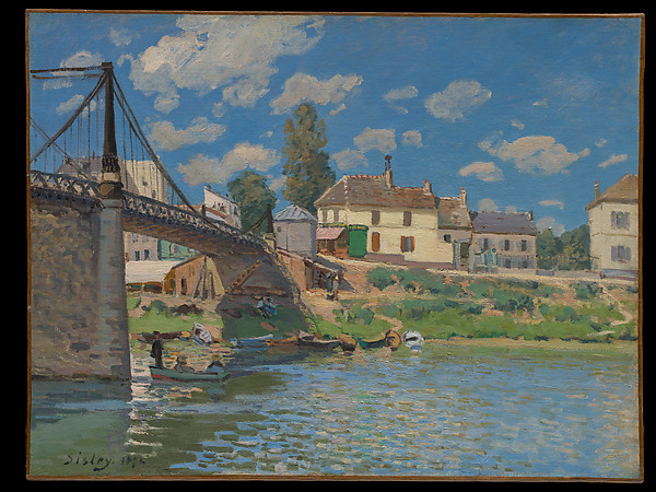 Alfred Sisley, The Bridge at Villeneuve-la-Garenne