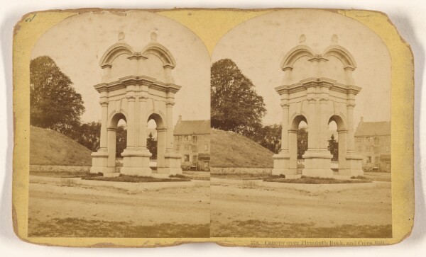 Benjamin West Kilburn, Canopy over Plymouth Rock, and Coles Hill.