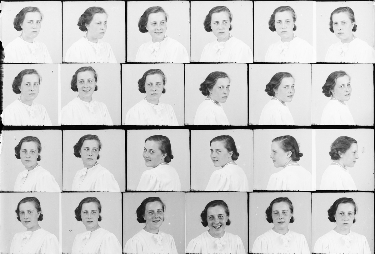 Skötsner-Edhlund, Ateljé Portrait - Young Woman, Östhammar, Uppland