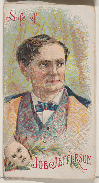 W. Duke, Sons & Co., Life of Joseph Jefferson, from the Histories of Poor Boys and Famous People series of booklets (N79) for Duke brand cigarettes