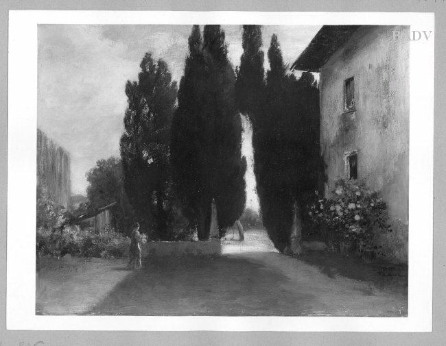 Friedrich August von Kaulbach, landscape: in the park