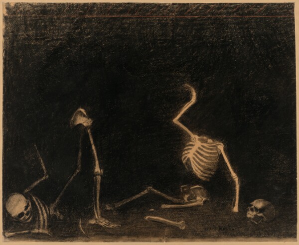 Odilon Redon, The Battle of the Bones